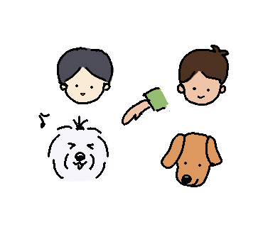 オールドイングリッシュシープドッグ　イラスト