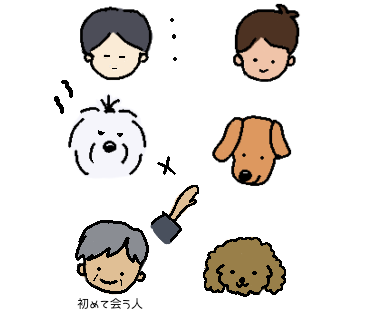 オールドイングリッシュシープドッグ　イラスト