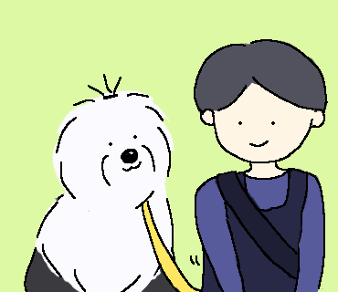 オールドイングリッシュシープドッグ イラスト