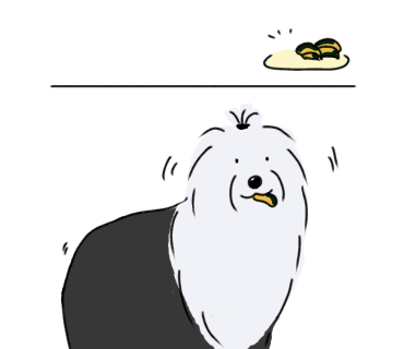 オールドイングリッシュシープドッグ イラスト