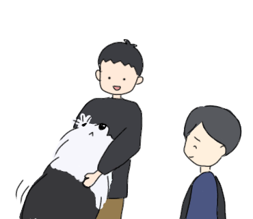 オールドイングリッシュシープドッグのイラスト