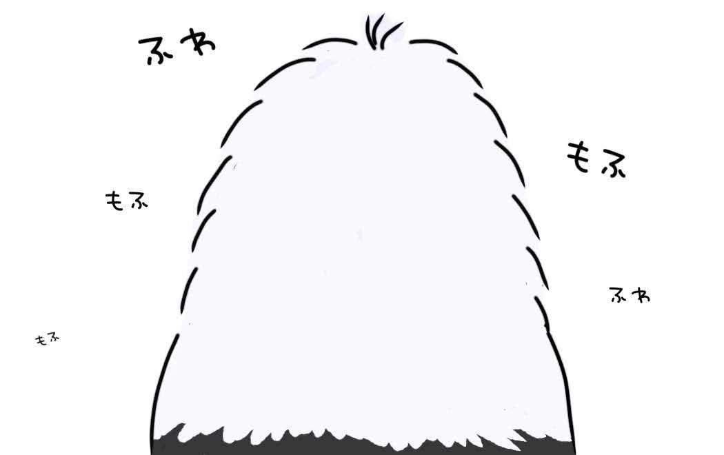 オールドイングリッシュシープドッグ　イラスト