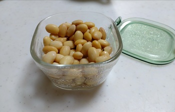 蒸し大豆